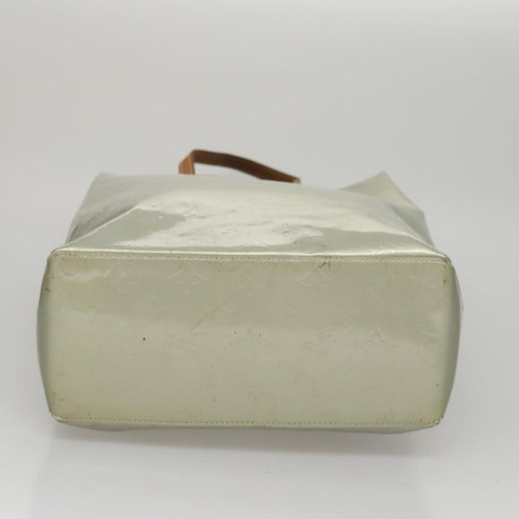 LOUIS VUITTON Monogram Vernis Reade MM Hand Bag Gris M91142 LV Auth 107397