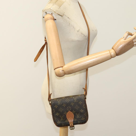 LOUIS VUITTON Monogram Cartouchiere PM Shoulder Bag M51254 LV Auth 107419