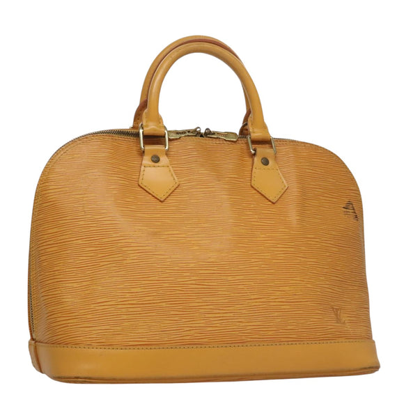 LOUIS VUITTON Epi Alma Hand Bag Yellow M52149 LV Auth 107462