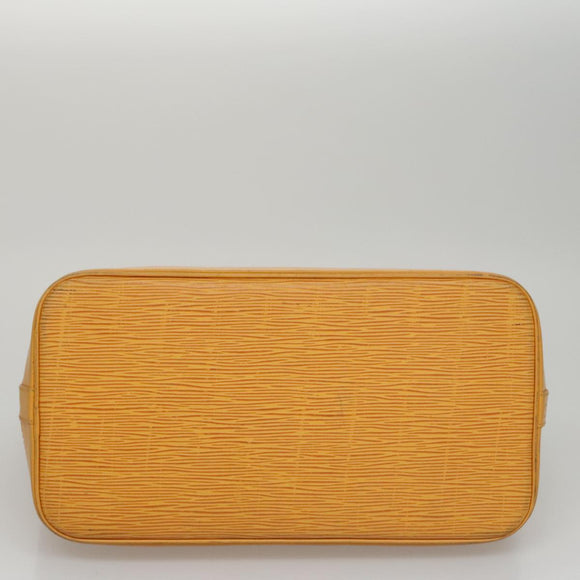 LOUIS VUITTON Epi Alma Hand Bag Yellow M52149 LV Auth 107462