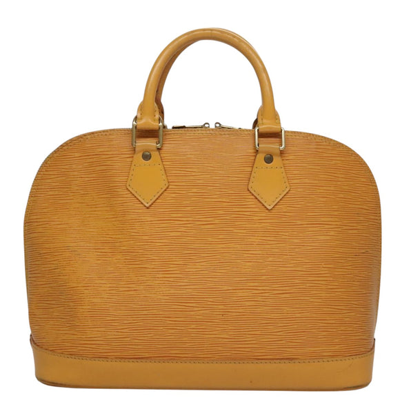 LOUIS VUITTON Epi Alma Hand Bag Yellow M52149 LV Auth 107462