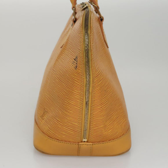 LOUIS VUITTON Epi Alma Hand Bag Yellow M52149 LV Auth 107462