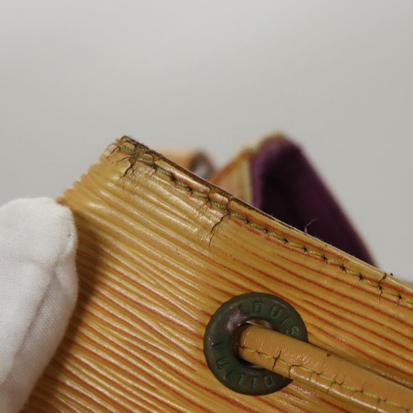 LOUIS VUITTON Epi Petit Noe Shoulder Bag Yellow M44109 LV Auth 107473