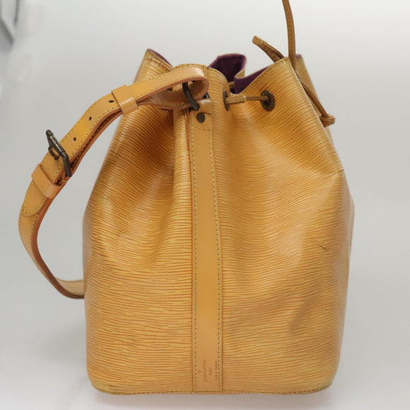 LOUIS VUITTON Epi Petit Noe Shoulder Bag Yellow M44109 LV Auth 107473