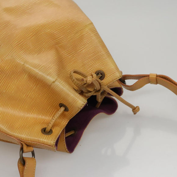 LOUIS VUITTON Epi Petit Noe Shoulder Bag Yellow M44109 LV Auth 107473