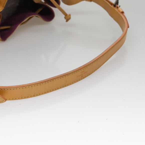 LOUIS VUITTON Epi Petit Noe Shoulder Bag Yellow M44109 LV Auth 107473