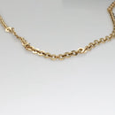 Salvatore Ferragamo Gancini Chain Shoulder Bag Enamel Black Gold Auth 107493-7