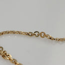 Salvatore Ferragamo Gancini Chain Shoulder Bag Enamel Black Gold Auth 107493-8