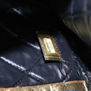 CHANEL Clutch Bag Leather Gold CC Auth 107504-12