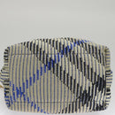 BURBERRY Mini Peg Duffle Bag Chain Hand Bag Gray Auth 107507SV-5