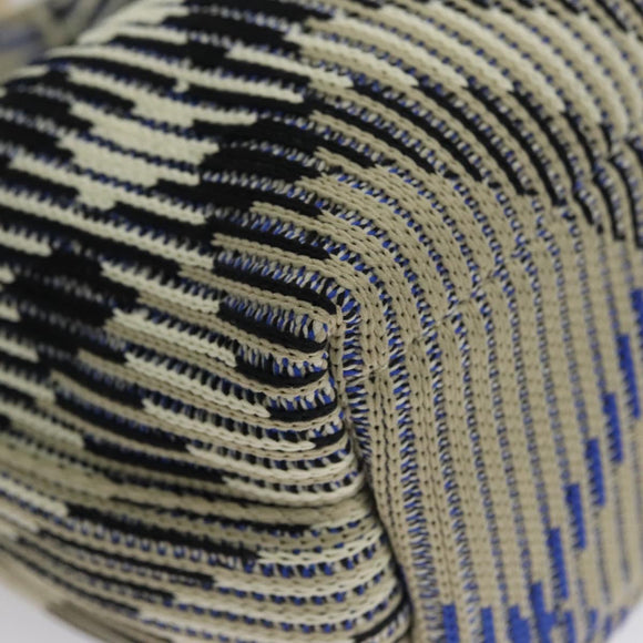 BURBERRY Mini Peg Duffle Bag Chain Hand Bag Gray Auth 107507SV