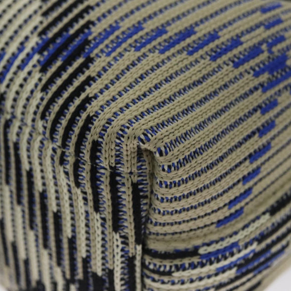 BURBERRY Mini Peg Duffle Bag Chain Hand Bag Gray Auth 107507SV