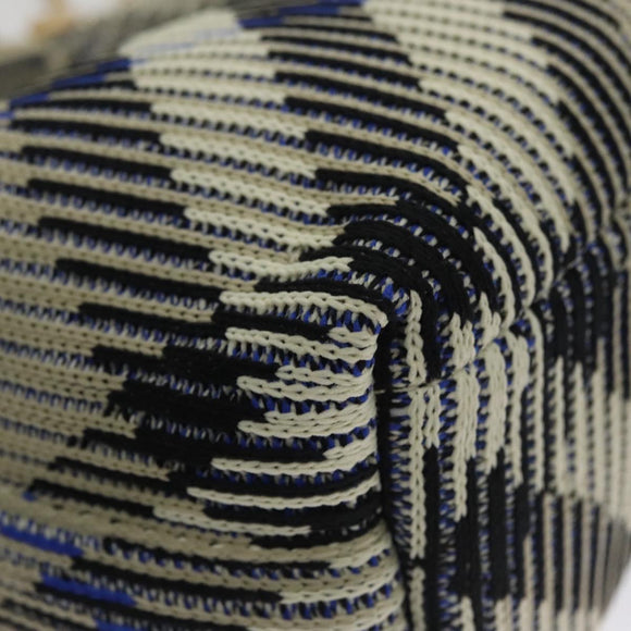 BURBERRY Mini Peg Duffle Bag Chain Hand Bag Gray Auth 107507SV