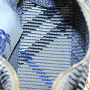 BURBERRY Mini Peg Duffle Bag Chain Hand Bag Gray Auth 107507SV-10