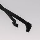 Chloe Arlin Hand Bag Leather 2way White Black Auth 107511V-17