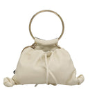 Chloe Arlin Hand Bag Leather 2way White Black Auth 107511V-2