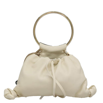 Chloe Arlin Hand Bag Leather 2way White Black Auth 107511V - 0