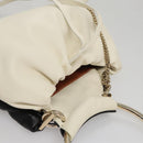 Chloe Arlin Hand Bag Leather 2way White Black Auth 107511V-6