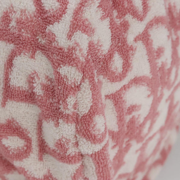 Christian Dior Pile Trotter Bag Pink White Auth 107513