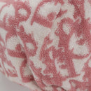 Christian Dior Pile Trotter Bag Pink White Auth 107513-16