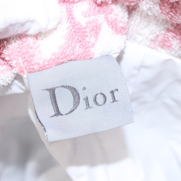 Christian Dior Pile Trotter Bag Pink White Auth 107513