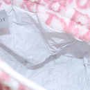 Christian Dior Pile Trotter Bag Pink White Auth 107513-18