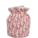 Christian Dior Pile Trotter Bag Pink White Auth 107513-2