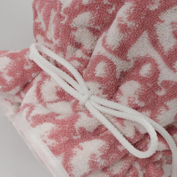 Christian Dior Pile Trotter Bag Pink White Auth 107513