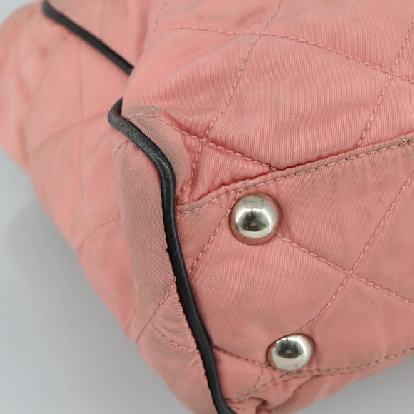 PRADA Schoudertas Nylon Roze Auth 107515