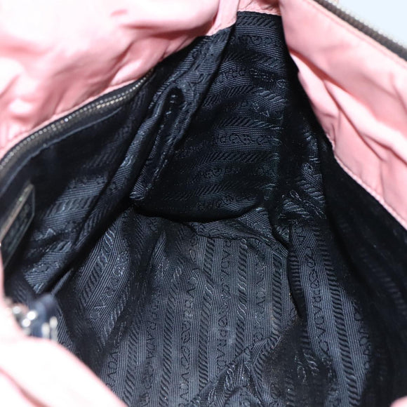 PRADA Shoulder Bag Nylon Pink Auth 107515