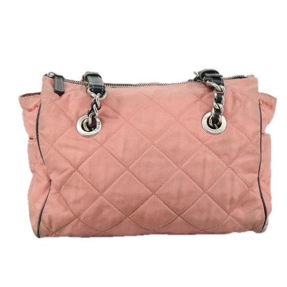 PRADA Schoudertas Nylon Roze Auth 107515