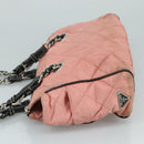 PRADA Shoulder Bag Nylon Pink Auth 107515-4