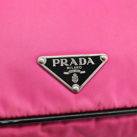 PRADA Shoulder Bag Nylon Pink Auth 107520