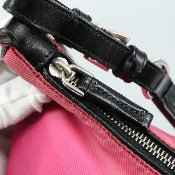 PRADA Shoulder Bag Nylon Pink Auth 107520
