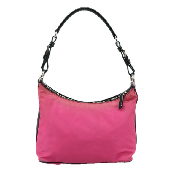 PRADA Shoulder Bag Nylon Pink Auth 107520