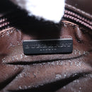 BURBERRY Nova Check Hand Bag PVC Leather Beige Auth 107544-18