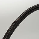 BURBERRY Nova Check Hand Bag PVC Leather Beige Auth 107544-10