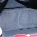 BURBERRY Nova Check Hand Bag PVC Leather Beige Auth 107545-11