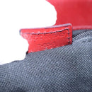 BURBERRY Nova Check Hand Bag PVC Leather Beige Auth 107545-12