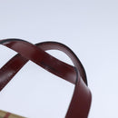 BURBERRY Nova Check Hand Bag PVC Leather Beige Auth 107545-8