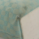 GUCCI GG Canvas Tote Bag Peppermint White Auth 107568-9