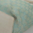 GUCCI GG Canvas Tote Bag Peppermint White Auth 107568-14
