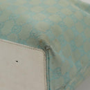 GUCCI GG Canvas Tote Bag Peppermint White Auth 107568-16
