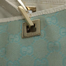 GUCCI GG Canvas Tote Bag Peppermint White Auth 107568-10