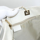 GUCCI GG Canvas Tote Bag Peppermint White Auth 107568-17