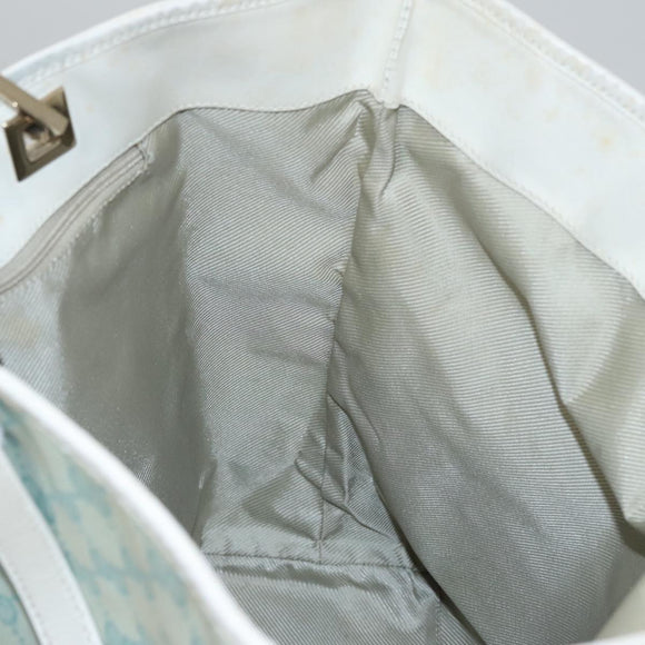 GUCCI GG Canvas Tote Bag Peppermint White Auth 107568