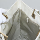 GUCCI GG Canvas Tote Bag Peppermint White Auth 107568-21