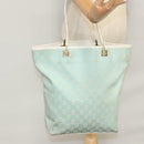GUCCI GG Canvas Tote Bag Peppermint White Auth 107568-24