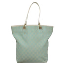 GUCCI GG Canvas Tote Bag Peppermint White Auth 107568-2