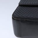 BALLY Chain Hand Bag Leather Black Auth 107570-9